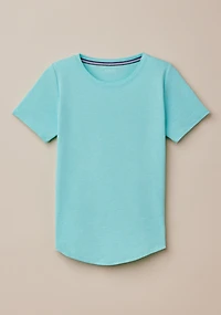 Short Sleeve Slub Knit Tee