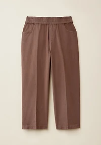 Effortless Garment Dye Straight Leg Capri