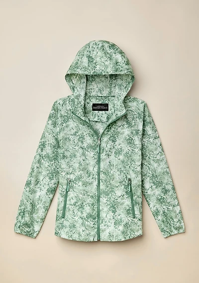 Printed Packable Windbreaker Jacket