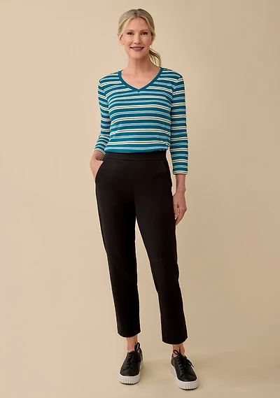 French Terry Straight Leg Pant