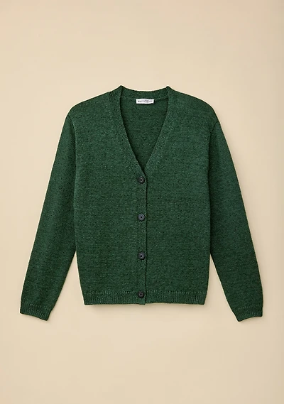 V-Neck Button Cardigan