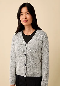 V-Neck Button Cardigan