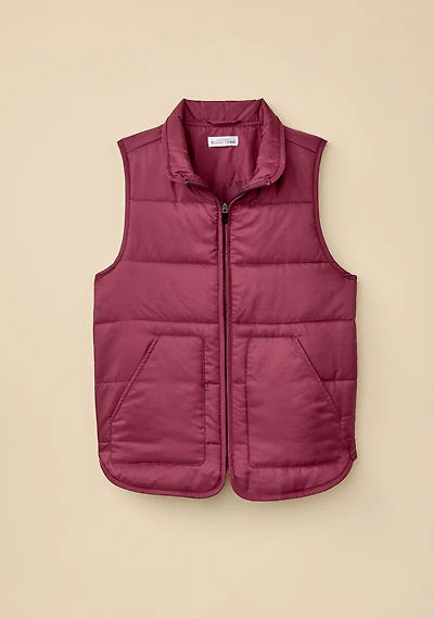Quilted Zip-Up Vest
