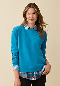 Contrast Stitch Terry Popover