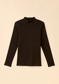 Cotton Mock Neck Top