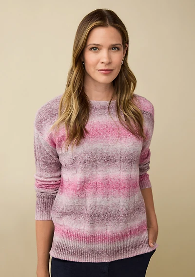 Soft Knit Striped Sweater