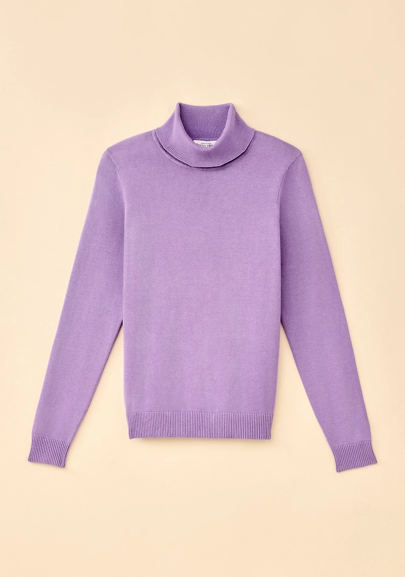 Organic Cotton Turtleneck Pullover