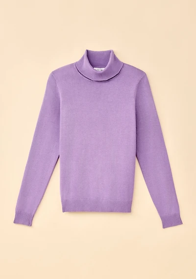 Organic Cotton Turtleneck Pullover