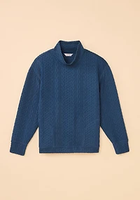 Cable Knit Funnel Neck Pullover