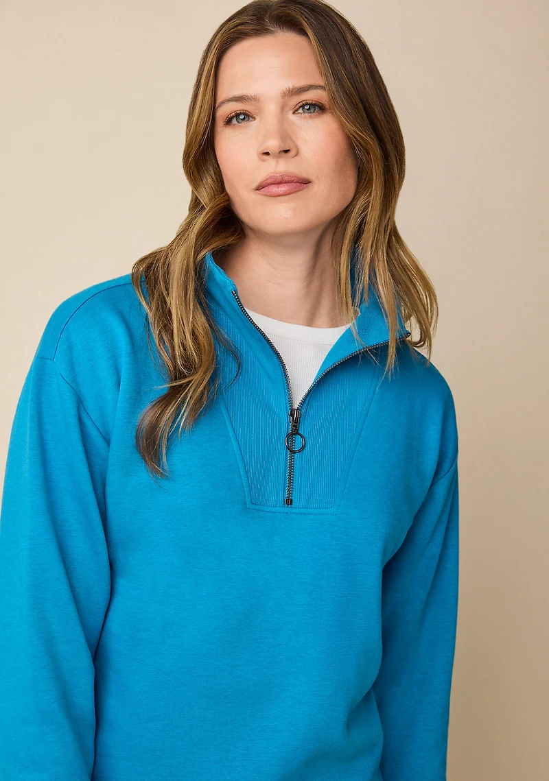 Cozy Funnel Neck Fleece Sweater