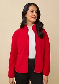Classic Zip Front Fleece Jacket
