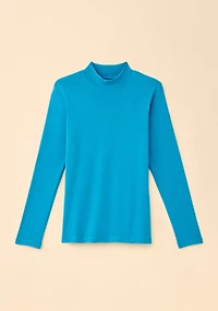Cotton Mock Neck Top