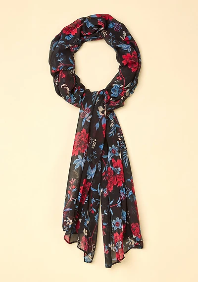 Floral Print Scarf