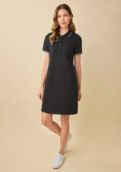Solid Polo Dress