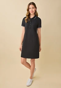 Solid Polo Dress