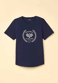North Club Semi-Fit Graphic Tee