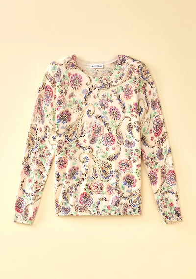Boho Printed Pullover