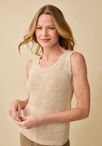 Textured Knit Tank Top