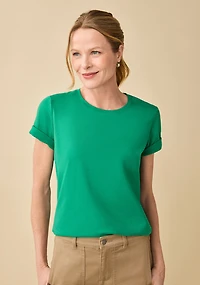 Organic Cotton Semi Fit Crewneck Tee