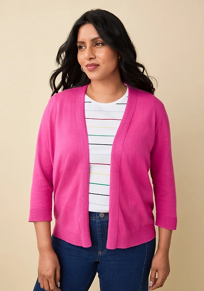 Cotton Linen Knit Cardigan