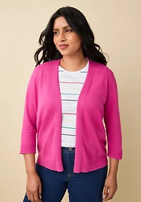 Cotton Linen Knit Cardigan