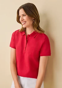 Solid Polo Top