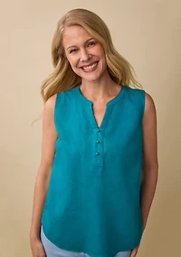Sleeveless Y-Neck Shirt