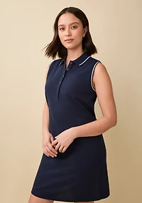 Sleeveless Piqué Polo Dress