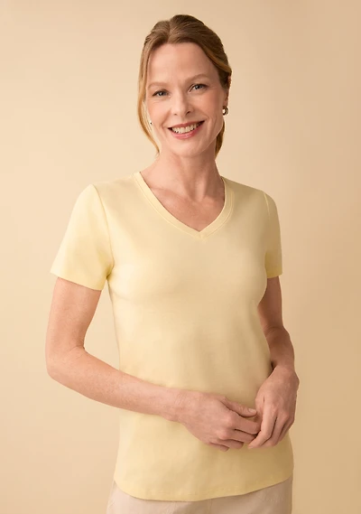 Short Sleeve V-Neck Tee