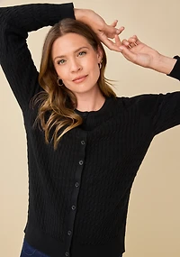 Classic Cable Knit Cardigan