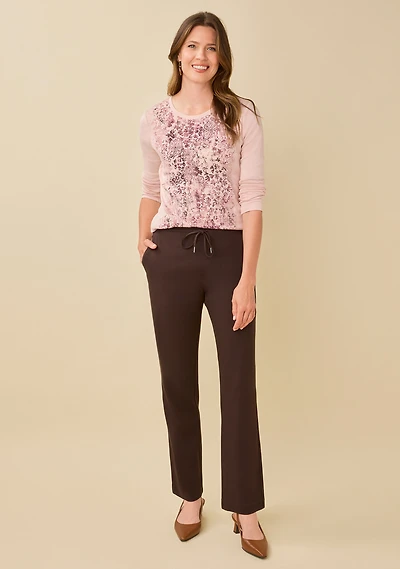 Drawcord Ponte Pant