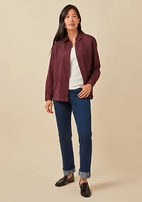 Relaxed Fit Button Front Shirt