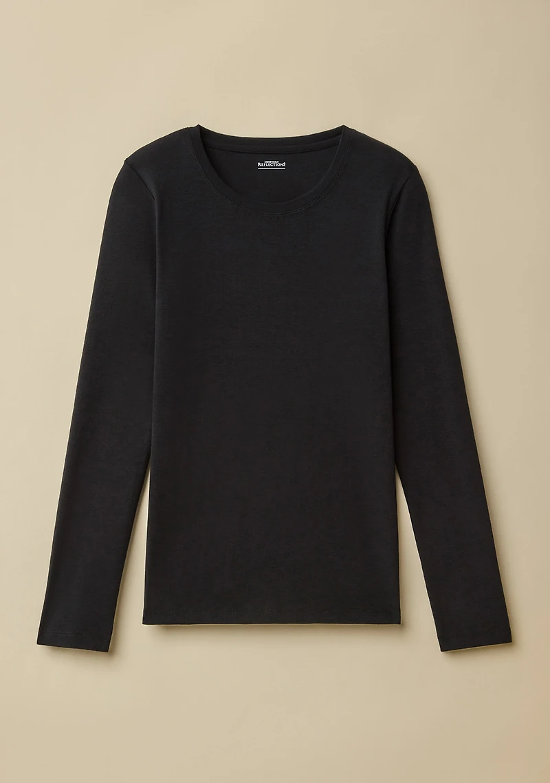 Essential Rib Crew Neck Top