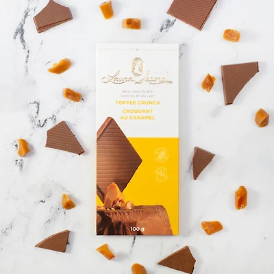 Barre de chocolat au lait - Croquant au caramel 100 g [41160]