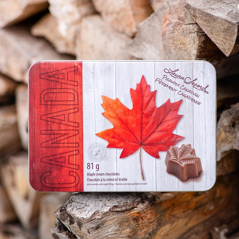 Chocolats crème à l'érable 81 g - Boîte métallique [86901]
