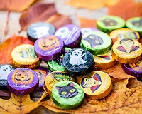 Acétate de pastilles d'Halloween chocolat au lait et riz croustillant [93232]