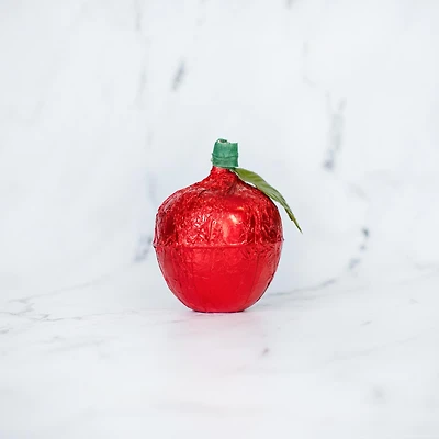Pomme en chocolat au lait creux 65 g - Rouge [85821R]