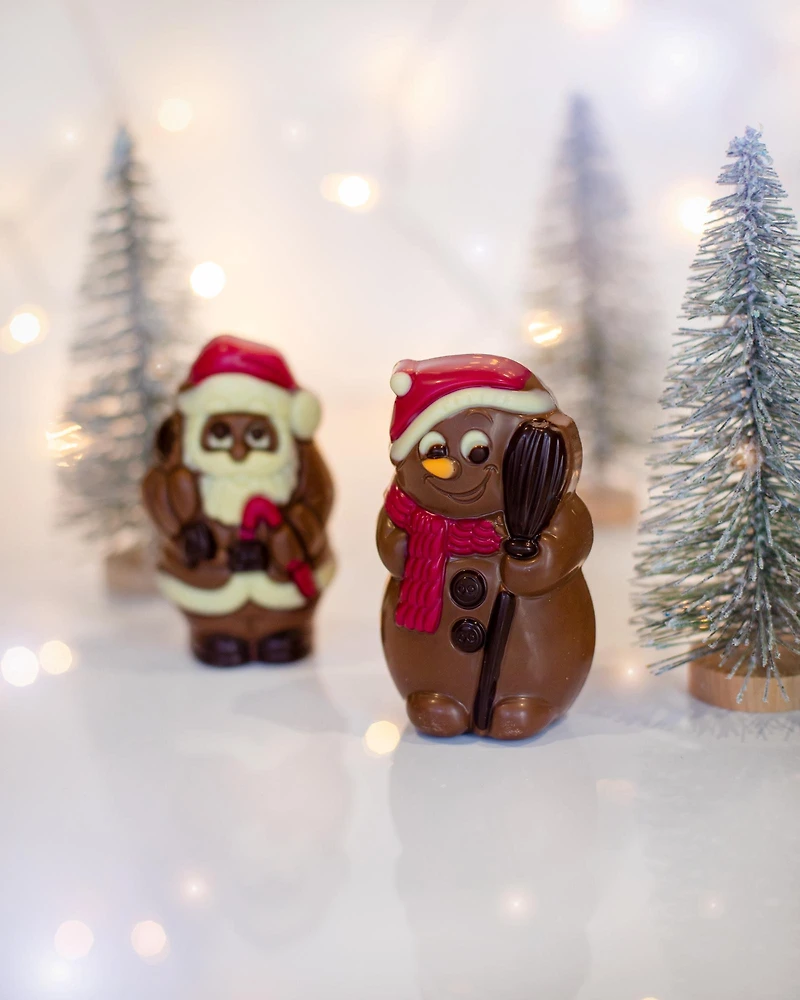 Leo - Bonhomme de neige en chocolat au lait 55 g [86588SM]