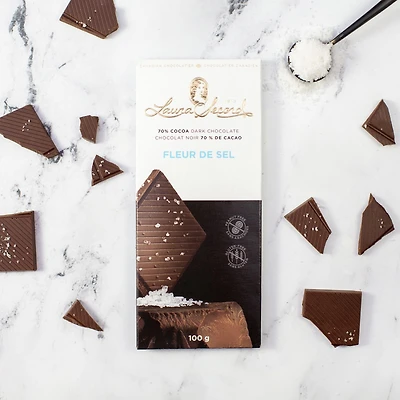 Barre chocolat noir 70 % Fleur de Sel 100 g [87056]