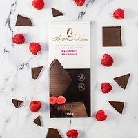 Barre chocolat noir 70 % et framboise 100 g [87041]