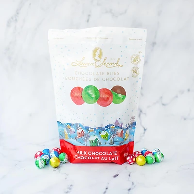 Sachet de boules de Noël en chocolat au lait 480 g [86657]