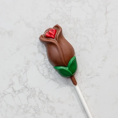 Milk chocolate rose pop [86347]