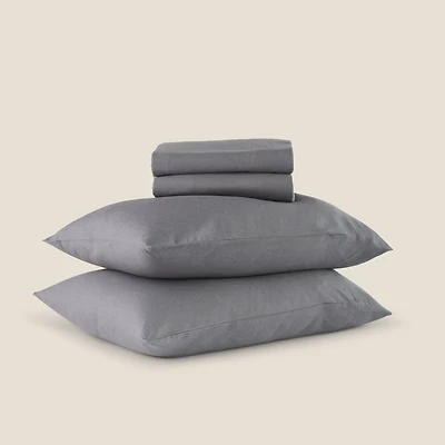 Silk & Snow Relaxed Linen Sheet Set