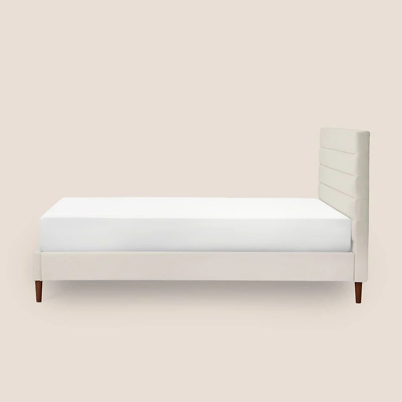 Silk & Snow Horizontal Tufted Bed