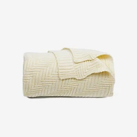 PÜR Palomino Chevron Patterned Throw