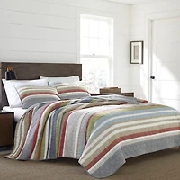 Eddie Bauer Salmon Ladder Stripe Quilt Set