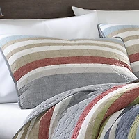 Eddie Bauer Salmon Ladder Stripe Quilt Set