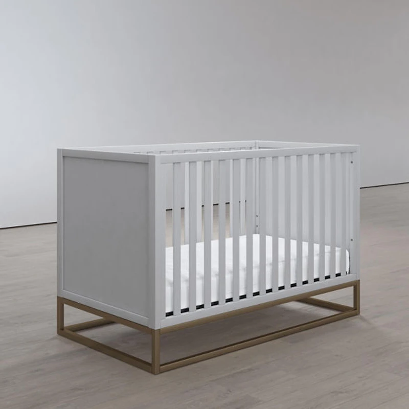Little Seeds Haven 3-in-1 Metal Base Crib