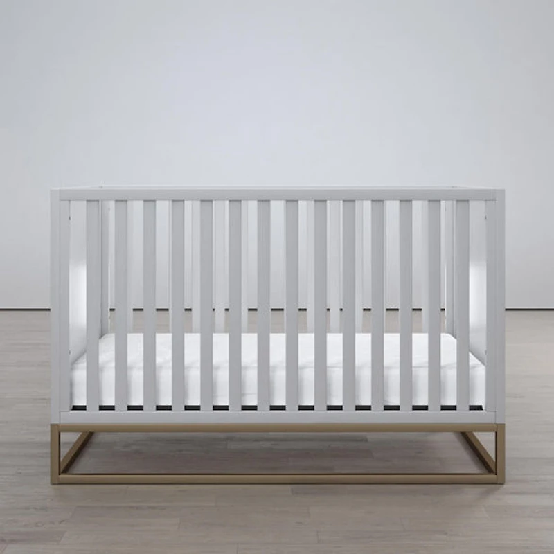 Little Seeds Haven 3-in-1 Metal Base Crib