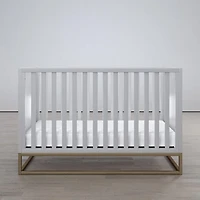 Little Seeds Haven 3-in-1 Metal Base Crib